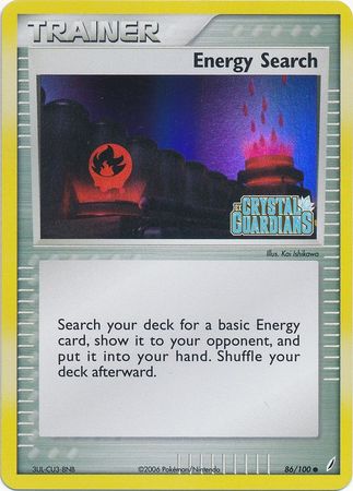 Energy Search (86/100) (Stamped) [EX: Crystal Guardians] | The Time Vault CA