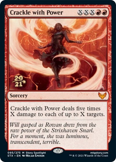 Crackle with Power [Strixhaven: School of Mages Prerelease Promos] | The Time Vault CA