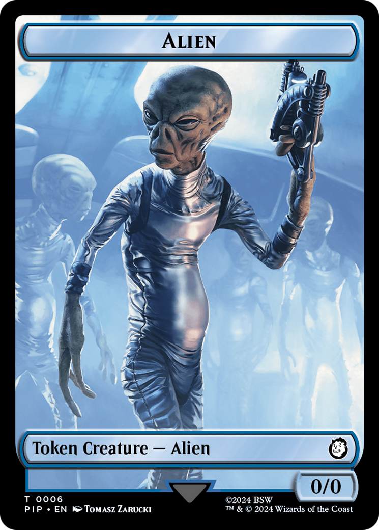 Radiation // Alien Double-Sided Token [Fallout Tokens] | The Time Vault CA