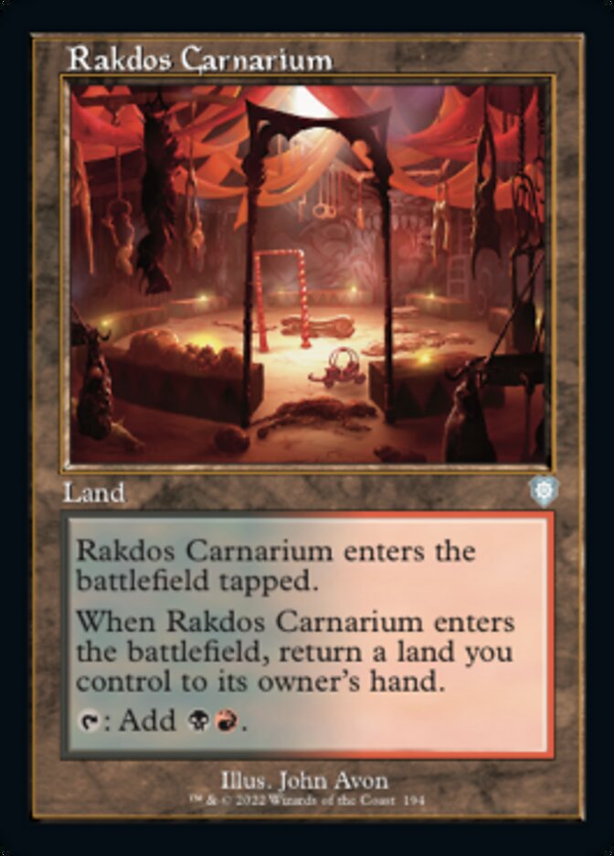 Rakdos Carnarium (Retro) [The Brothers' War Commander] | The Time Vault CA