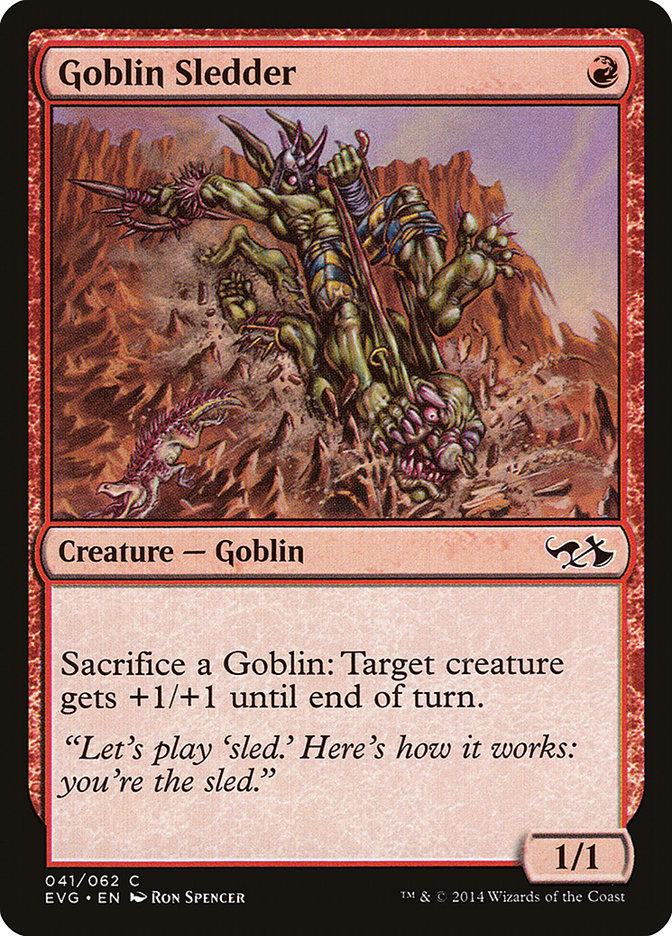 Goblin Sledder (Elves vs. Goblins) [Duel Decks Anthology] | The Time Vault CA