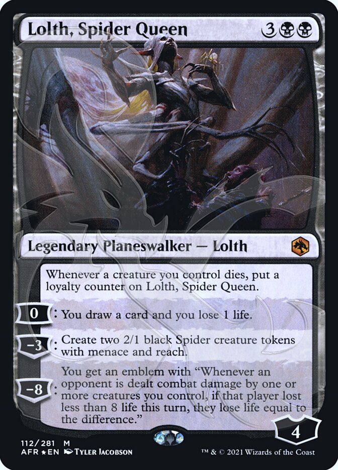 Lolth, Spider Queen (Ampersand Promo) [Dungeons & Dragons: Adventures in the Forgotten Realms Promos] | The Time Vault CA