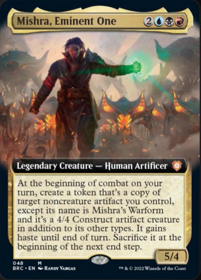 Mishra, Eminent One (Extended Art) [The Brothers' War Commander] | The Time Vault CA