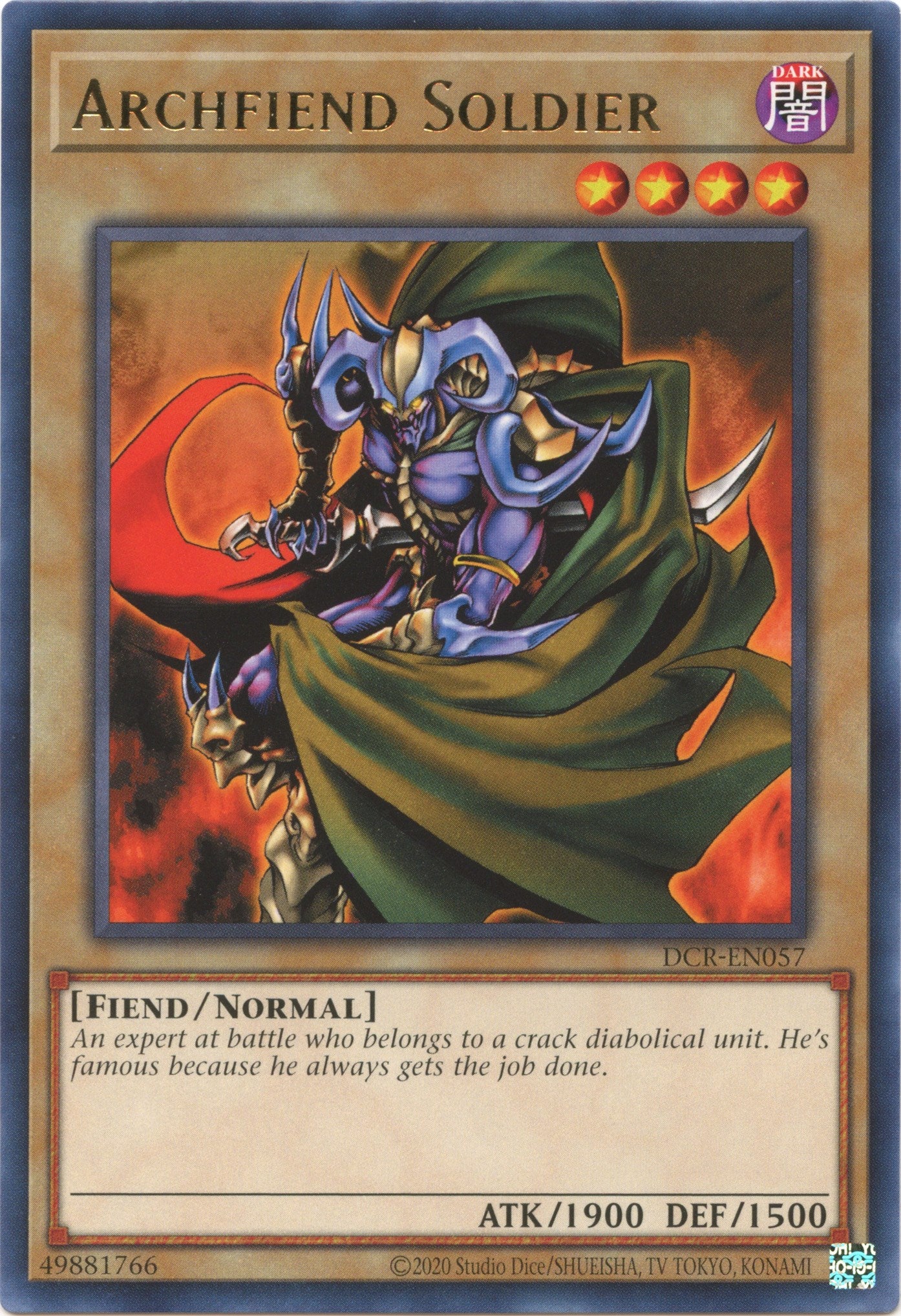 Archfiend Soldier (25th Anniversary) [DCR-EN057] Rare | The Time Vault CA