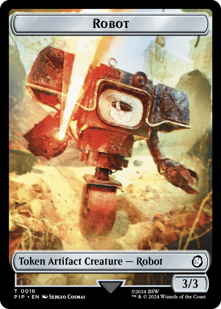 Robot // Junk Double-Sided Token [Fallout Tokens] | The Time Vault CA