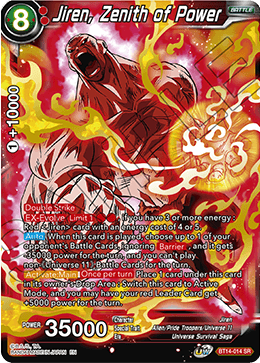 Jiren, Zenith of Power (BT14-014) [Cross Spirits] | The Time Vault CA