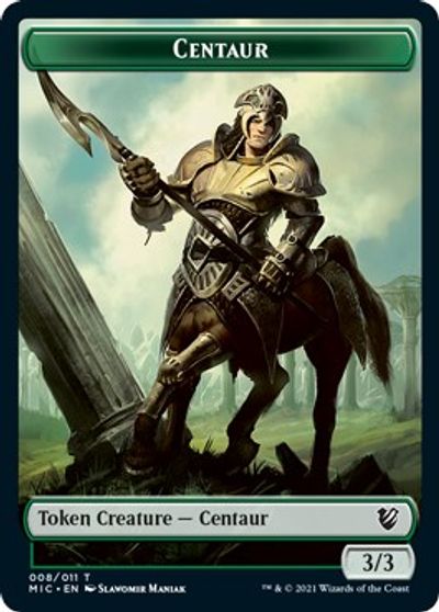 Centaur // Wolf Double-sided Token [Innistrad: Midnight Hunt Commander] | The Time Vault CA