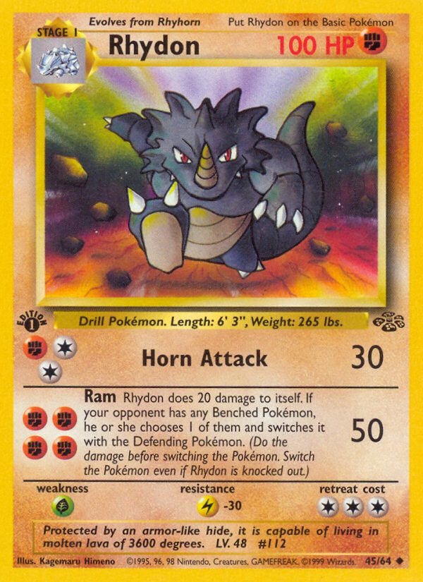 Rhydon (45/64) [Jungle 1st Edition] | The Time Vault CA