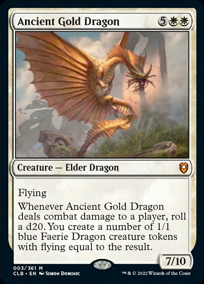 Ancient Gold Dragon [Commander Legends: Battle for Baldur's Gate] | The Time Vault CA
