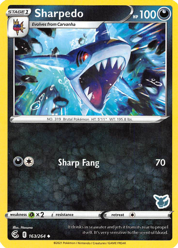 Sharpedo (163/264) (Eevee Deck) [Battle Academy 2022] | The Time Vault CA