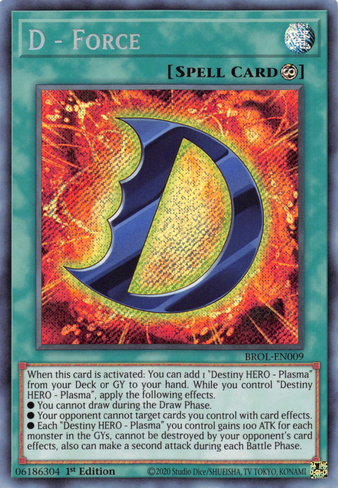 D - Force [BROL-EN009] Secret Rare | The Time Vault CA