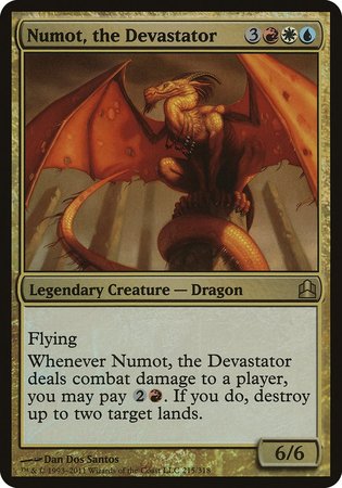 Numot, the Devastator (Oversized) [Commander 2011 Oversized] | The Time Vault CA