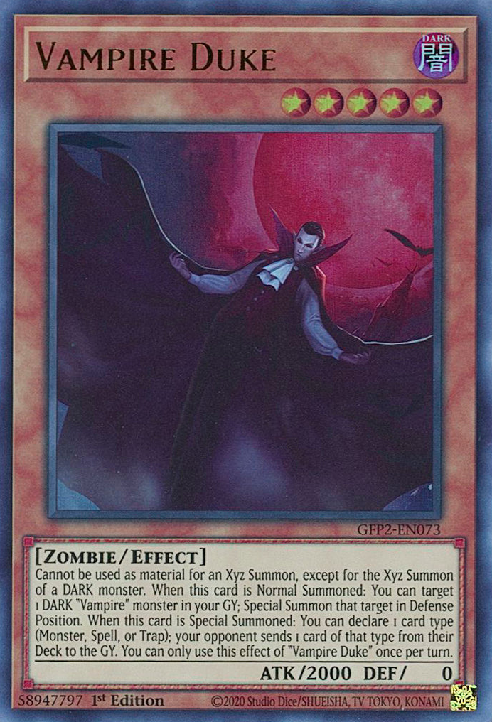 Vampire Duke [GFP2-EN073] Ultra Rare | The Time Vault CA