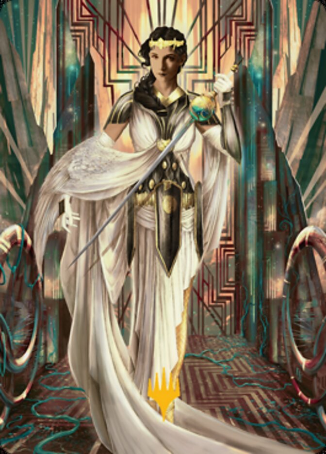 Elspeth Resplendent 2 Art Card (Gold-Stamped Signature) [Streets of New Capenna Art Series] | The Time Vault CA