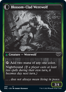 Weaver of Blossoms // Blossom-Clad Werewolf [Innistrad: Double Feature] | The Time Vault CA