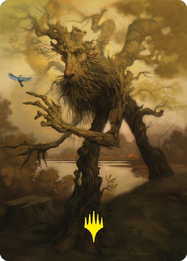 Treefolk Token Art Card (Gold-Stamped Signature) [The Lord of the Rings: Tales of Middle-earth Art Series] | The Time Vault CA