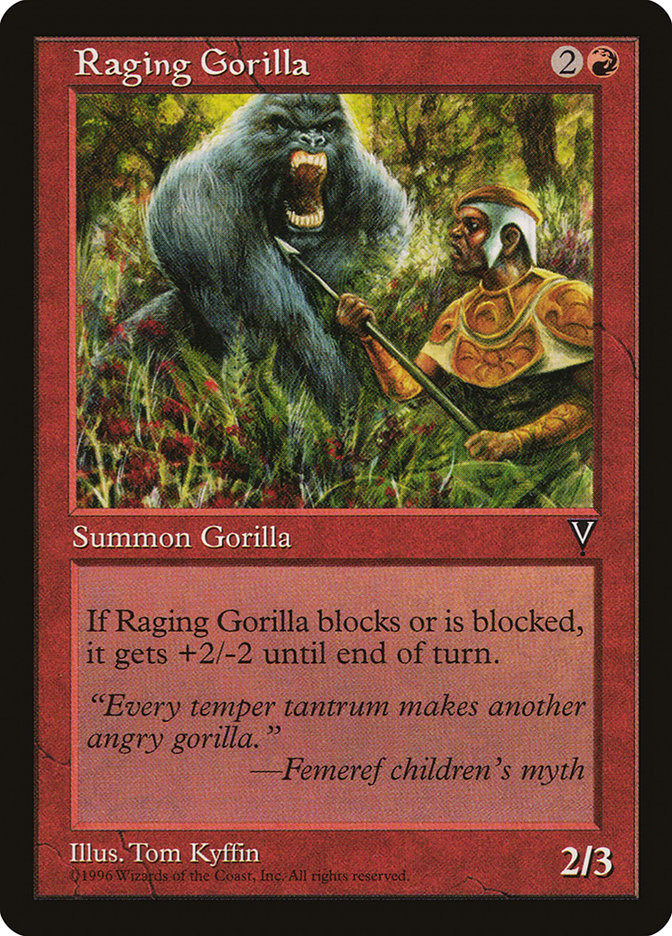 Raging Gorilla [Visions] | The Time Vault CA