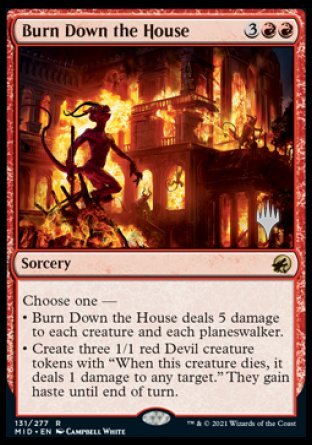 Burn Down the House (Promo Pack) [Innistrad: Midnight Hunt Promos] | The Time Vault CA