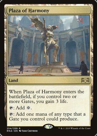 Plaza of Harmony [Ravnica Allegiance] | The Time Vault CA