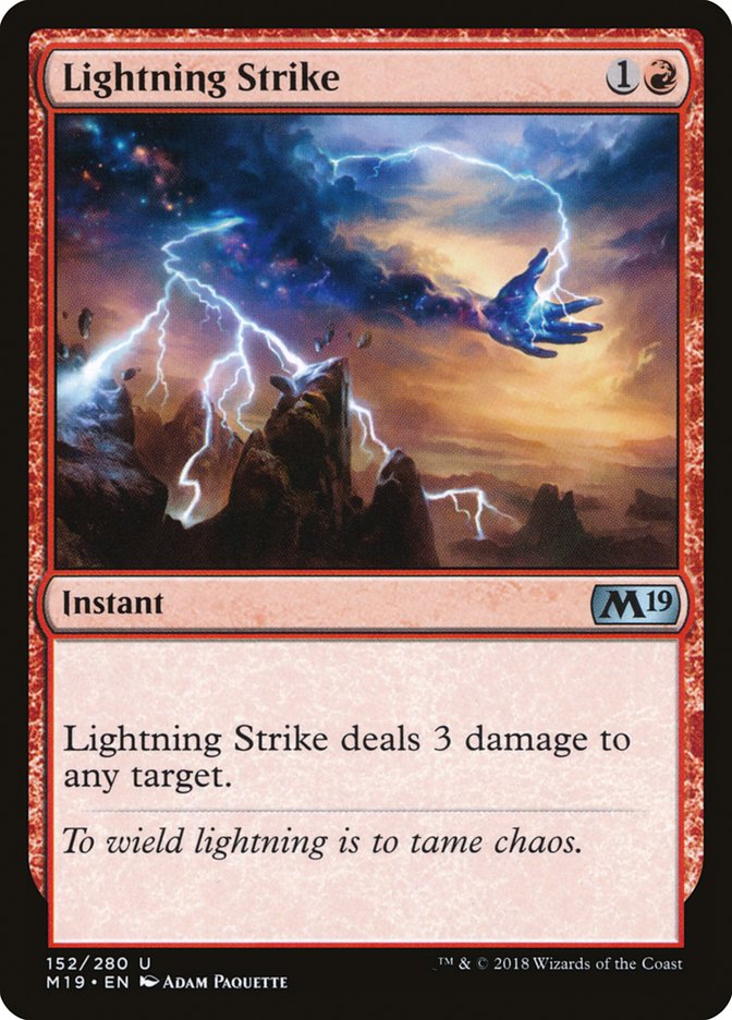 Lightning Strike [Core Set 2019] | The Time Vault CA