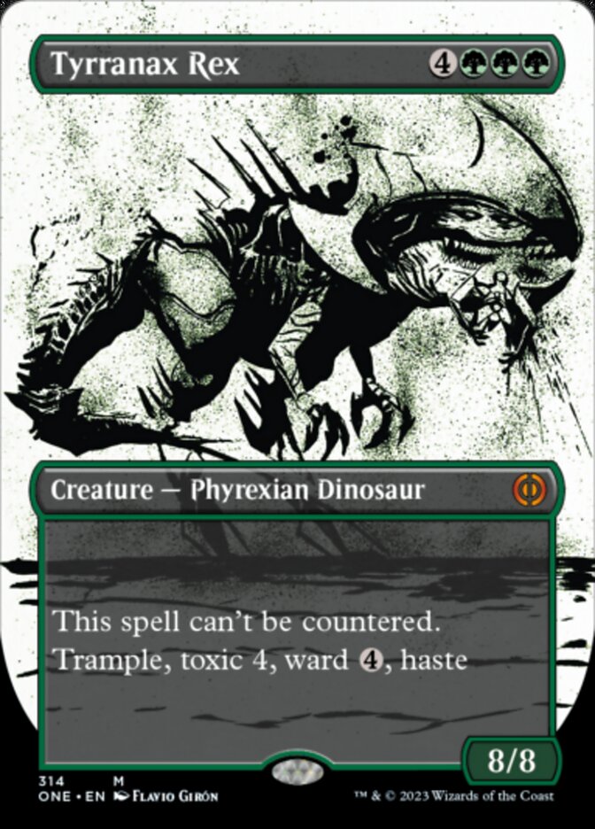 Tyrranax Rex (Borderless Ichor) [Phyrexia: All Will Be One] | The Time Vault CA