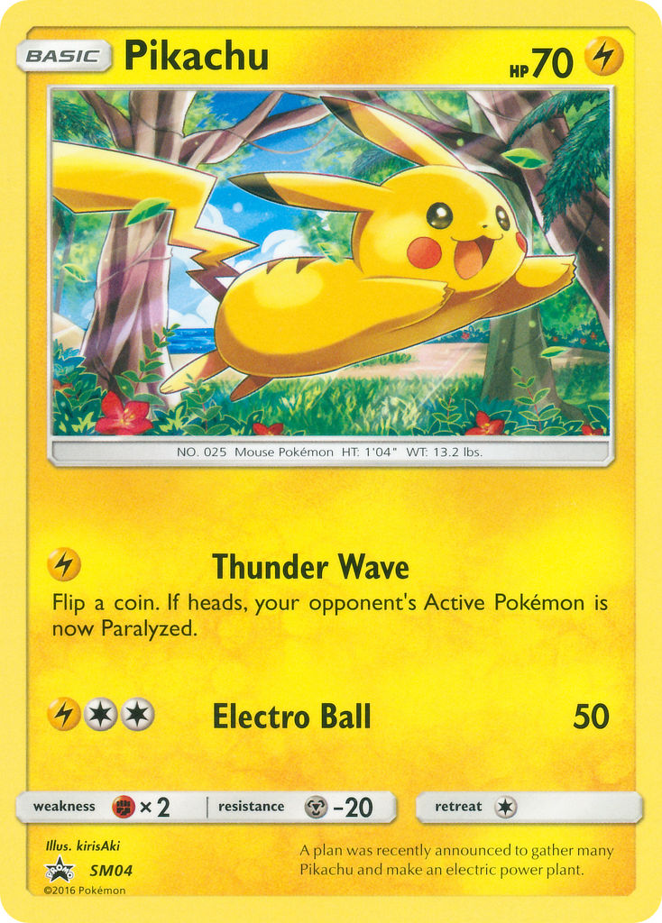 Pikachu (SM04) (Target Non Holo) [Sun & Moon: Black Star Promos] | The Time Vault CA