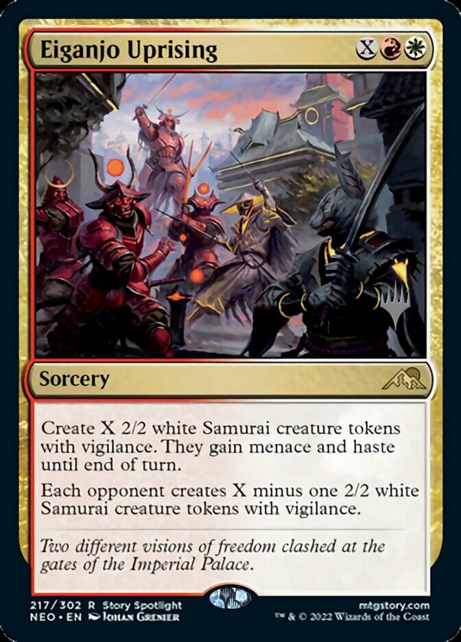 Eiganjo Uprising (Promo Pack) [Kamigawa: Neon Dynasty Promos] | The Time Vault CA