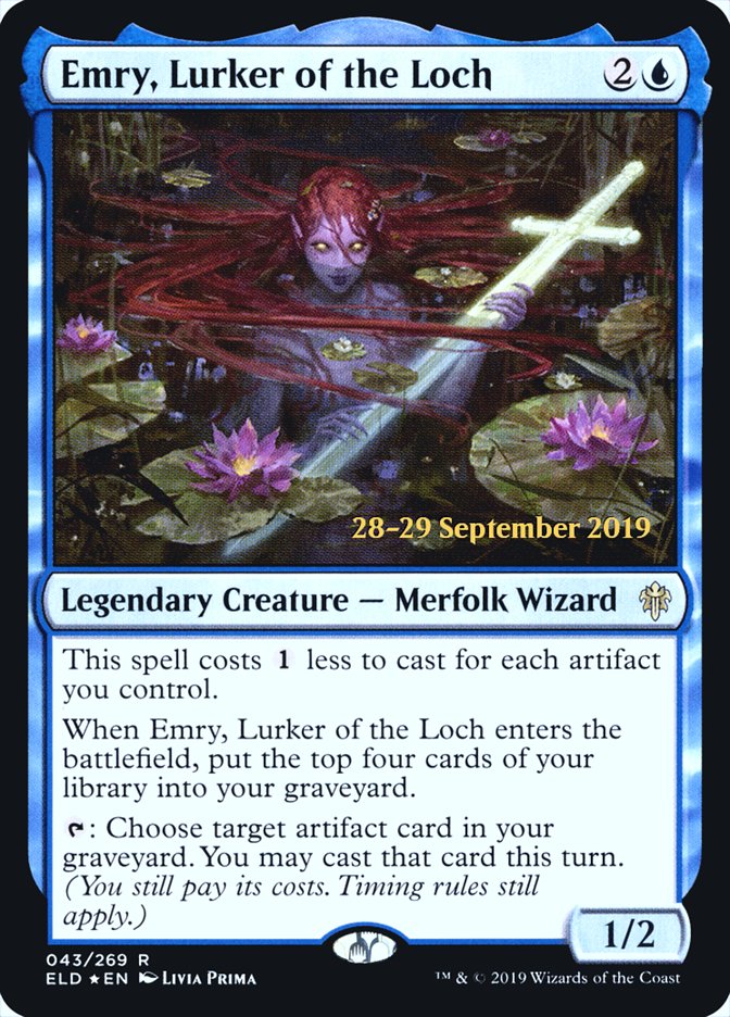 Emry, Lurker of the Loch  [Throne of Eldraine Prerelease Promos] | The Time Vault CA