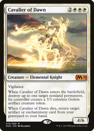 Cavalier of Dawn [Core Set 2020 Promos] | The Time Vault CA