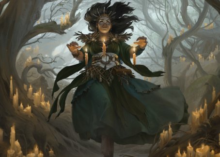 Candlegrove Witch 1 Art Card [Innistrad: Midnight Hunt Art Series] | The Time Vault CA