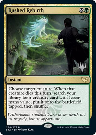 Rushed Rebirth (Promo Pack) [Strixhaven: School of Mages Promos] | The Time Vault CA