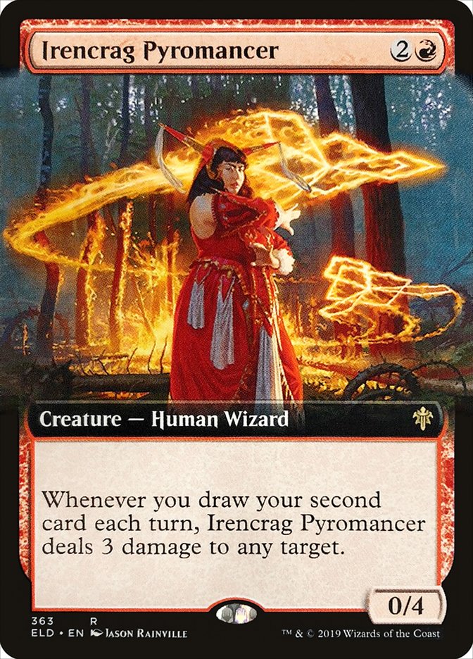 Irencrag Pyromancer (Extended Art) [Throne of Eldraine] | The Time Vault CA