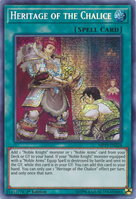 Heritage of the Chalice [MP19-EN224] Prismatic Secret Rare | The Time Vault CA