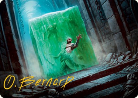 Gelatinous Cube Art Card (Gold-Stamped Signature) [Dungeons & Dragons: Adventures in the Forgotten Realms Art Series] | The Time Vault CA