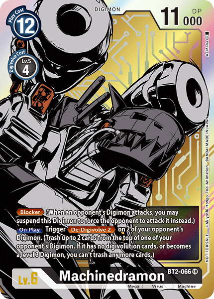 Machinedramon [BT2-066] (Alternate Art) [Release Special Booster Ver.1.0] | The Time Vault CA