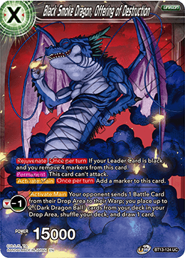 Black Smoke Dragon, Offering of Destruction (Uncommon) [BT13-124] | The Time Vault CA