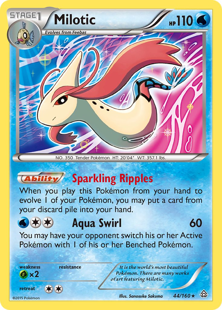 Milotic (44/160) (Theme Deck Exclusive) [XY: Primal Clash] | The Time Vault CA