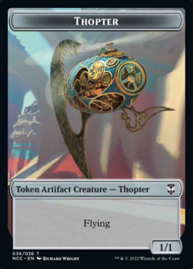 Thopter // Treasure (013) Double-sided Token [Streets of New Capenna Commander Tokens] | The Time Vault CA