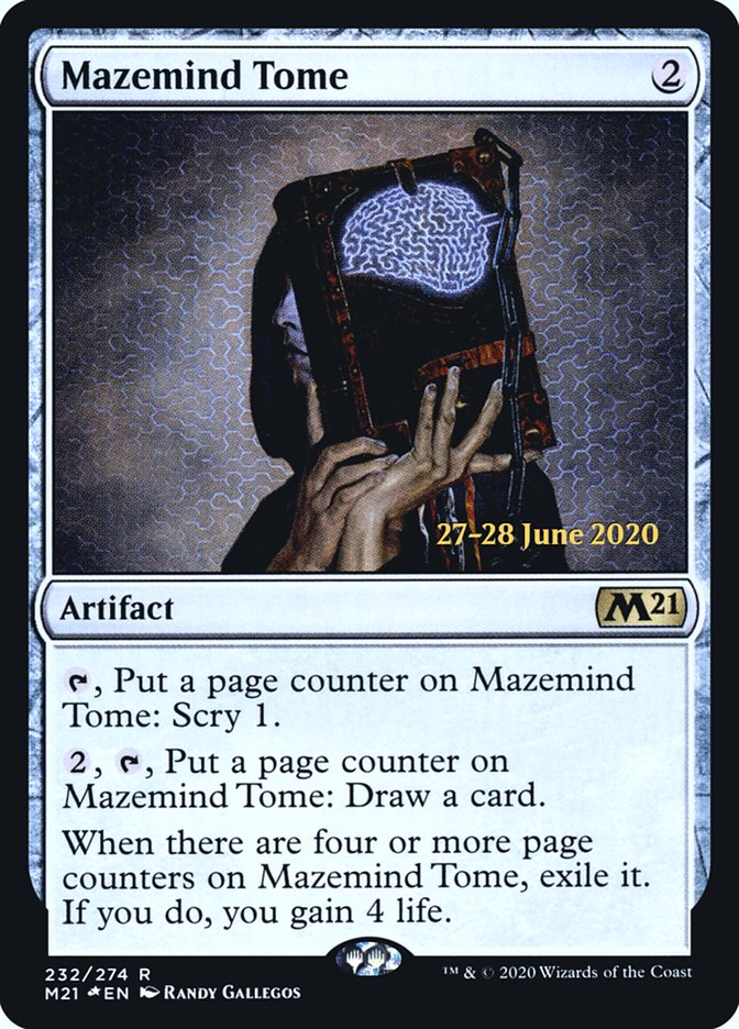 Mazemind Tome  [Core Set 2021 Prerelease Promos] | The Time Vault CA