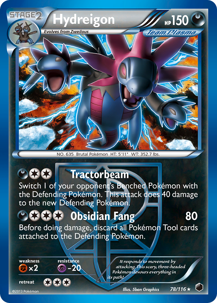 Hydreigon (78/116) [Black & White: Plasma Freeze] | The Time Vault CA