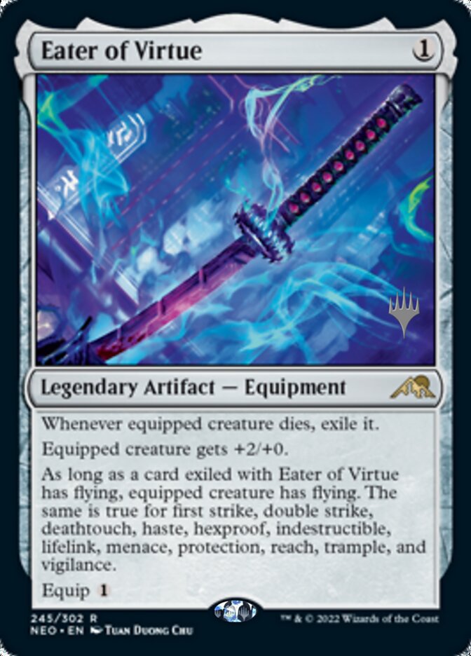 Eater of Virtue (Promo Pack) [Kamigawa: Neon Dynasty Promos] | The Time Vault CA