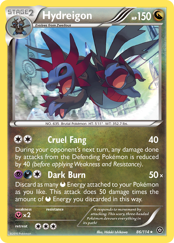 Hydreigon (86/114) [XY: Steam Siege] | The Time Vault CA