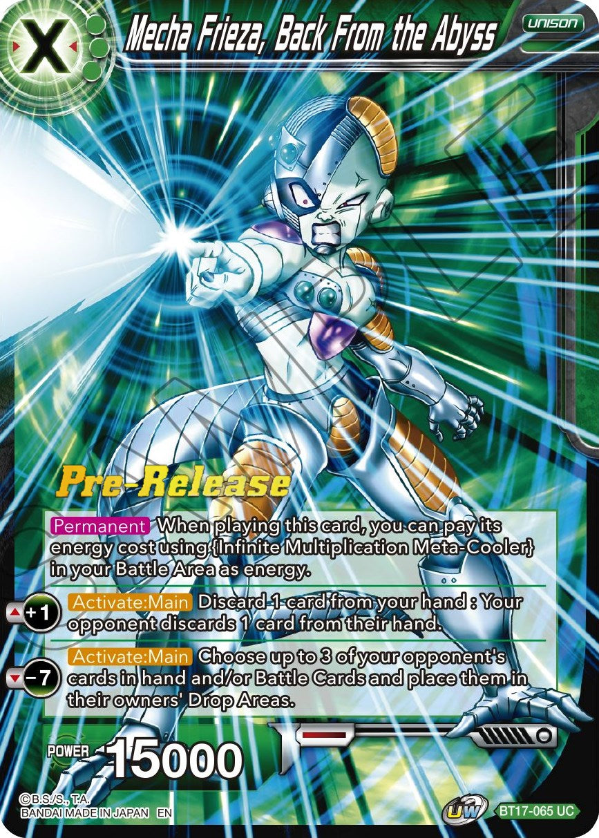 Mecha Frieza, Back From the Abyss (BT17-065) [Ultimate Squad Prerelease Promos] | The Time Vault CA