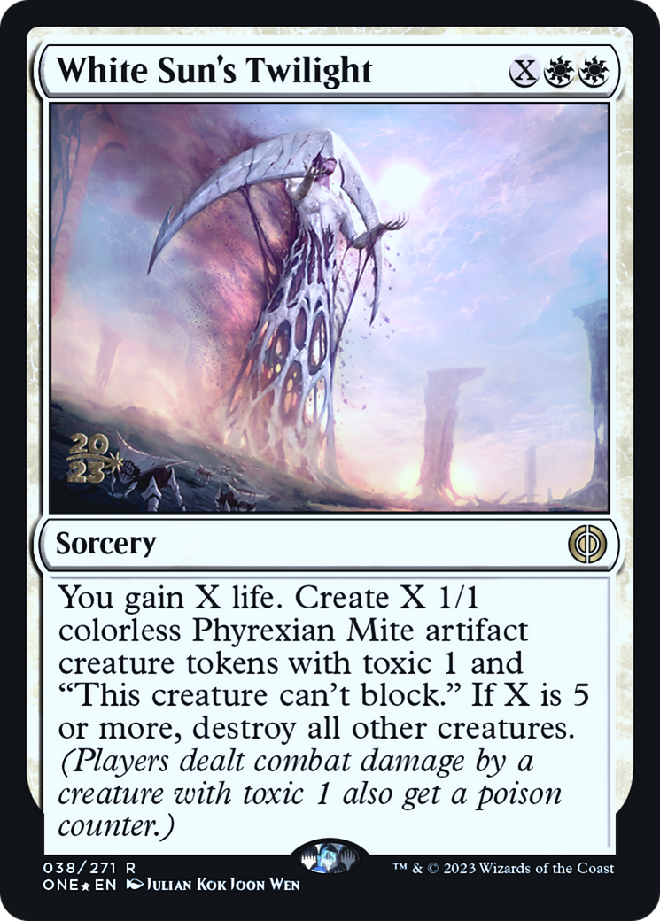 White Sun's Twilight [Phyrexia: All Will Be One Prerelease Promos] | The Time Vault CA