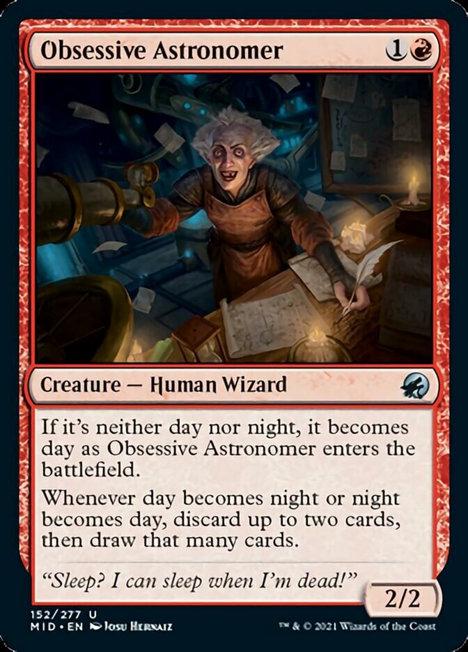 Obsessive Astronomer [Innistrad: Midnight Hunt] | The Time Vault CA