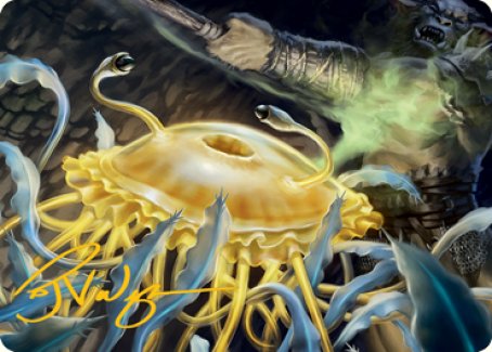 Flumph Art Card (Gold-Stamped Signature) [Dungeons & Dragons: Adventures in the Forgotten Realms Art Series] | The Time Vault CA