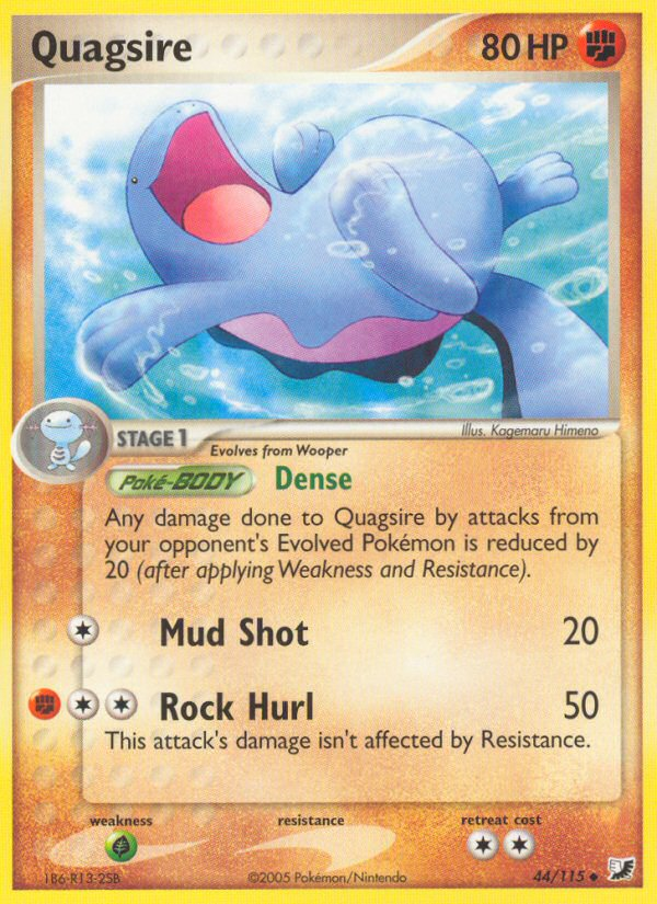 Quagsire (44/115) [EX: Unseen Forces] | The Time Vault CA