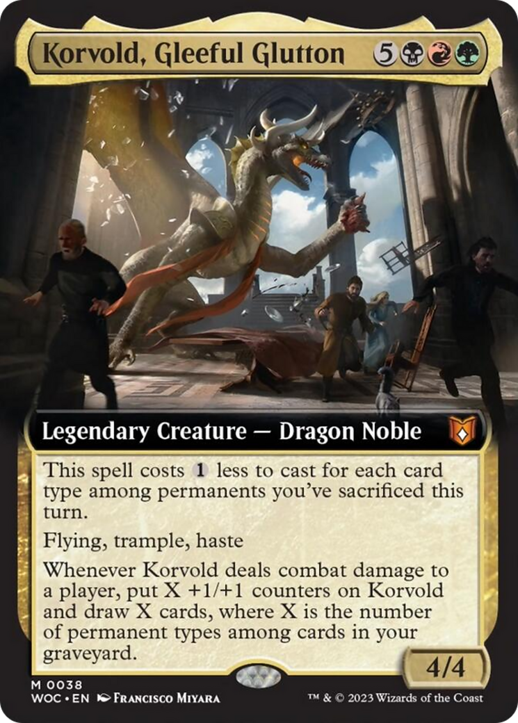 Korvold, Gleeful Glutton (Extended Art) [Wilds of Eldraine Commander] | The Time Vault CA