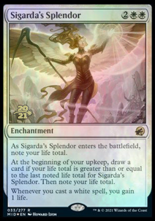 Sigarda's Splendor [Innistrad: Midnight Hunt Prerelease Promos] | The Time Vault CA