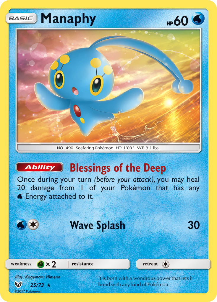 Manaphy (25/73) [Sun & Moon: Shining Legends] | The Time Vault CA